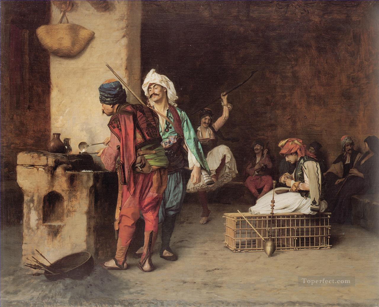カイロのカフェ ギリシャ・アラビアン・オリエンタリズム ジャン・レオン・ジェローム油絵